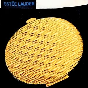 Estee Lauder Collectible 2006 "Waves of Gold" Lucidity Powder Compact